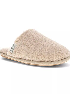 Levi's Lacey Round Toe Lightweight Scuff Slippers, Cream, Size: L (9-10)